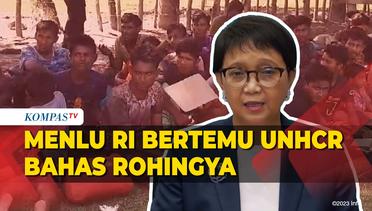 Menlu Retno Bertemu Empat Mata dengan UNHCR Bicara Soal Pengungsi Rohingya Masuk Indonesia
