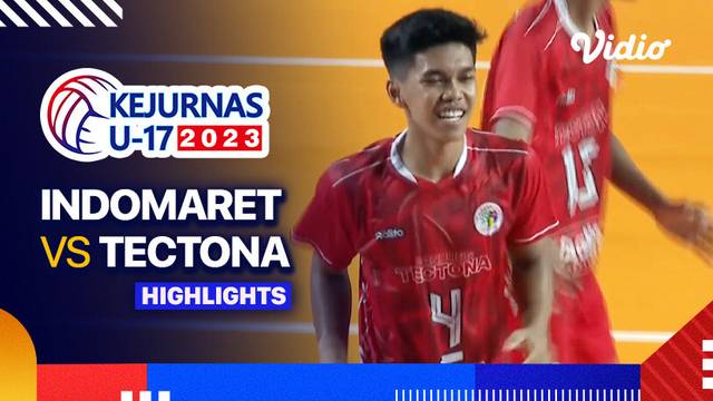Final Putra: Indomaret vs Tectona - Highlights | Kejurnas Bola Voli Antarklub U-17 2023