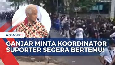 Ricuh Suporter Bola di Stadion Jatidiri Semarang, Ganjar Minta Seluruh Koordinator Segera Bertemu!
