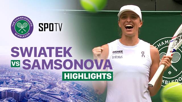 Iga Swiatek vs Liudmila Samsonova - Highlights | Wimbledon 2025