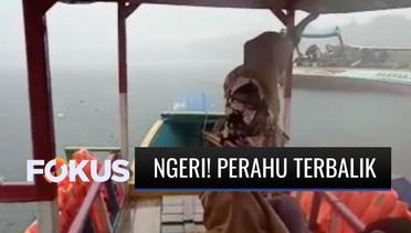 Perahu Terbalik Usai Tabrak Batang Kelapa yang Mengambang, Tiga Orang Meninggal Dunia | Fokus