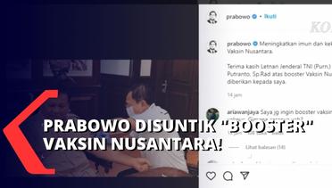 Prabowo Subianto Disuntik Booster Vaksin Nusantara oleh Mantan Menteri Kesehatan