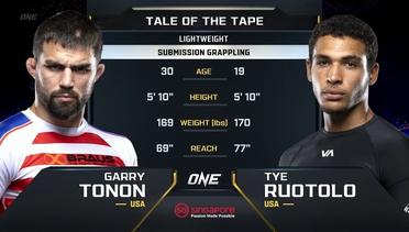Garry Tonon vs. Tye Ruotolo | ONE Championship Full Fight