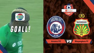 GOOOLLLL!!! Tendangan Keras Mendatar DZUMAFO-BHAYANGKARA Memperkecil Ketinggalan 3-2 - Arema FC vs Bhayangkara FC | Shopee Liga 1