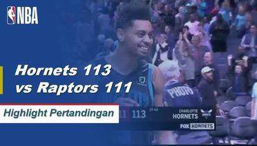 NBA | Cuplikan Hasil Pertandingan :  Hornets 113 vs Raptors 111