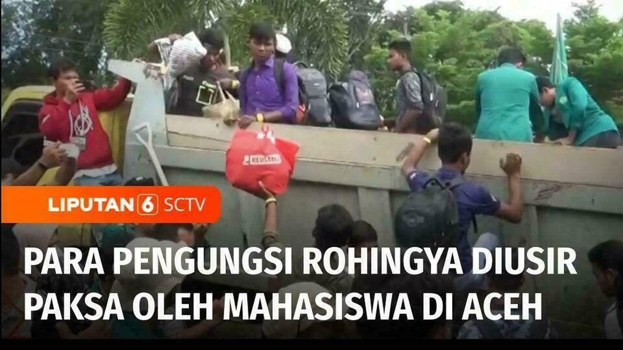 Ratusan Mahasiswa Di Aceh Mengepung Tempat Penampungan Sementara Pengungsi Rohingya Liputan 6