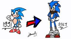 Sonic The Hedgehog Evolution ( Menggambar dan Mewarnai )