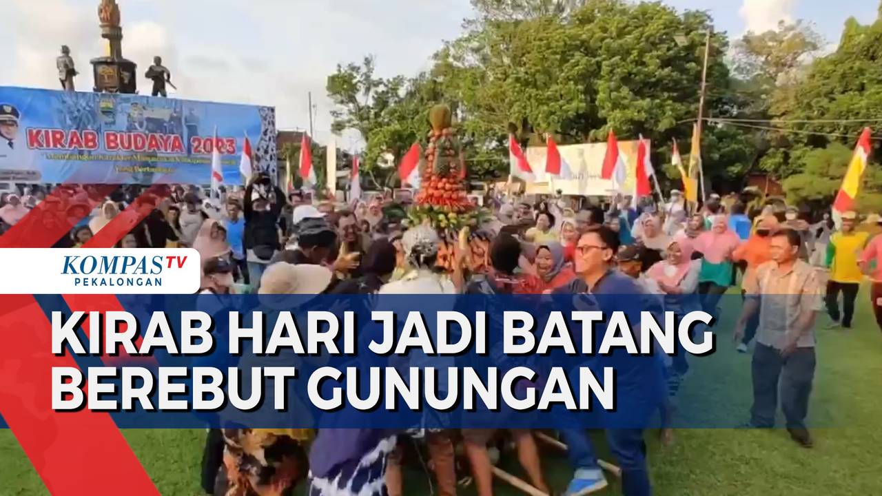 Kirab Budaya Kabupaten Batang ke-57: Meriahnya Arak-Arakan Tombak Pusaka dan Berebut Gunungan - Kompas TV