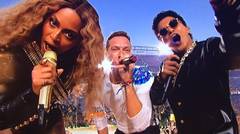 Coldplay, Bruno Mars & Beyoncé di Super Bowl 2016