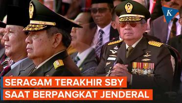 Momen SBY Duduk Diapit Prabowo dan Yudo, Pakai Seragam Lengkap di HUT Ke-78 TNI