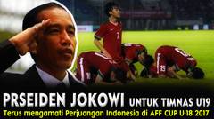 Ini !!! Bukti Presiden Jokowi Begitu Peduli Sepakbola Indonesia di AFF CUP U18 2017