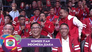 Arjuna-Timnas U16 Ditanya Bonus... Itu Privasi.. Cakepp!! | Konser 17an Indonesia Juara