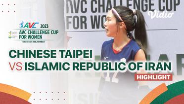 Highlights | Chinese Taipei vs Islamic Republic of Iran | AVC Challenge Cup for Women 2023