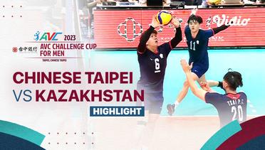 Highlights | Chinese Taipei vs Kazakhstan | AVC Challenge Cup for Men 2023