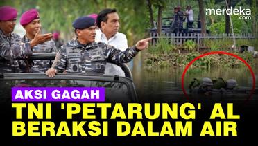 Kasal Muhammad Ali Sidak Sarang Marinir Petarung, TNI Unjuk Aksi Gagah Dalam Air