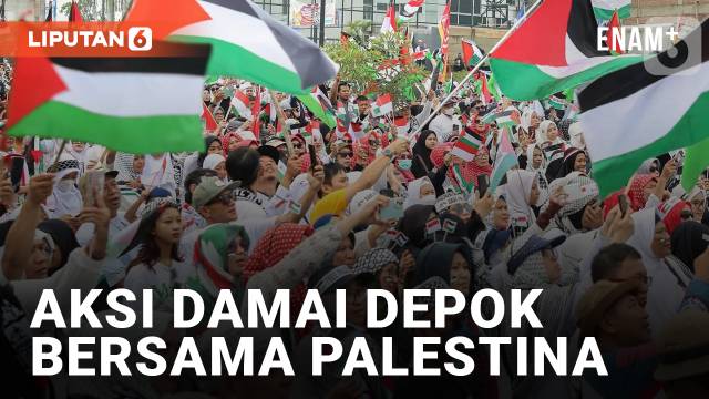 Ribuan Warga Ikuti Aksi Damai Depok Bersama Palestina