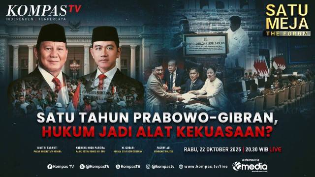 [FULL] Evaluasi Satu Tahun Prabowo-Gibran, Hukum jadi Alat Kekuasaan? | SATU MEJA