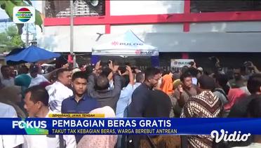 Pembagian Beras Bulog Gratis di Semarang