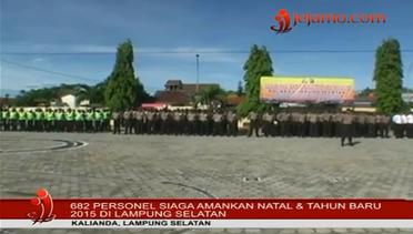 682 Personil Gabungan Amankan Natal & Tahun Baru di Lampung Selatan