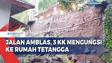 Jalan Amblas, 3 KK Mengungsi Ke Rumah Tetangga