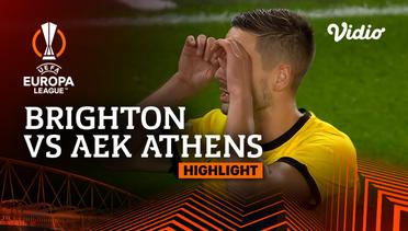 Brighton vs AEK Athens - Highlights | UEFA Europa League 2023/24