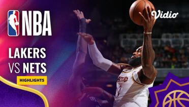 Los Angeles Lakers vs Brooklyn Nets - Highlights | NBA Regular Season 2023/24