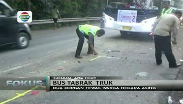 Olah TKP Bus Medali Emas dan Truk Pakan Ternak di Probolinggo - Fokus Pagi