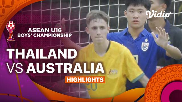 Thailand vs Australia - Highlights | ASEAN U16 Boys Championships 2024