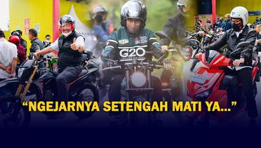 Presiden Jokowi Ngebut Naik Motor saat di Toba, Luhut: Ngejarnya Setengah Mati
