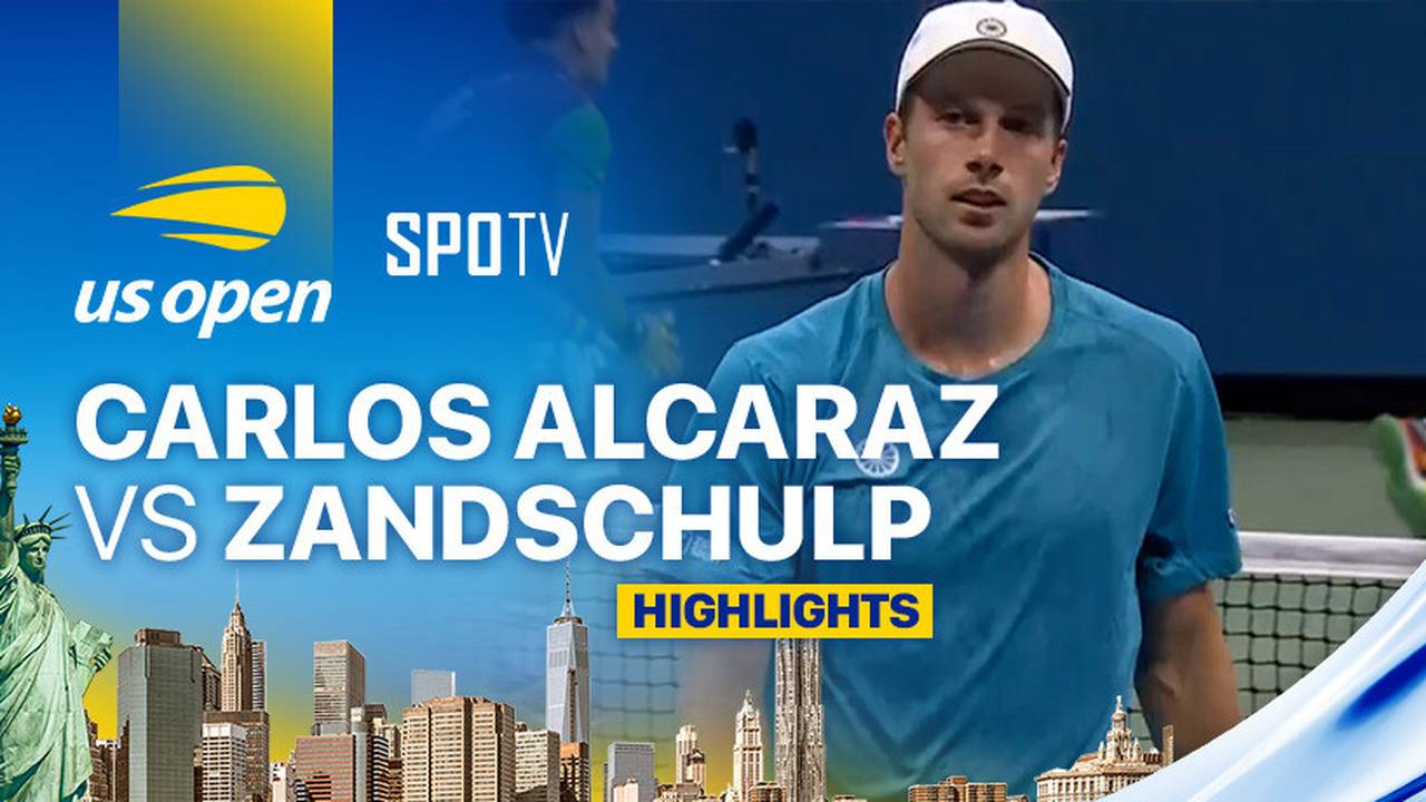 Carlos Alcaraz (ESP) vs Botic van de Zandschulp (NED) Highlights US Open Tennis