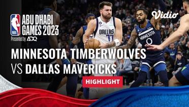 Minnesota Timberwolves vs Dallas Mavericks - Highlights | NBA Abu Dhabi Games 2023/24