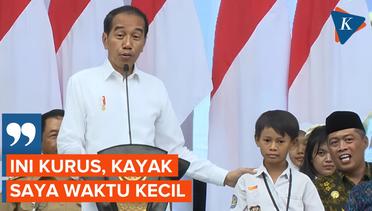 Momen Jokowi Teringat Masa Kecilnya Saat Melihat Anak Kecil Kurus