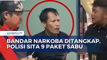 Polisi Bekuk Bandar Narkoba di Deli Serdang, 9 Paket Sabu dan Sajam Disita