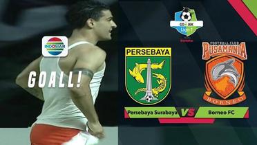 Goal Matias Conti - Persebaya (0) vs Borneo FC (1) | Go-Jek Liga 1 bersama Bukalapak