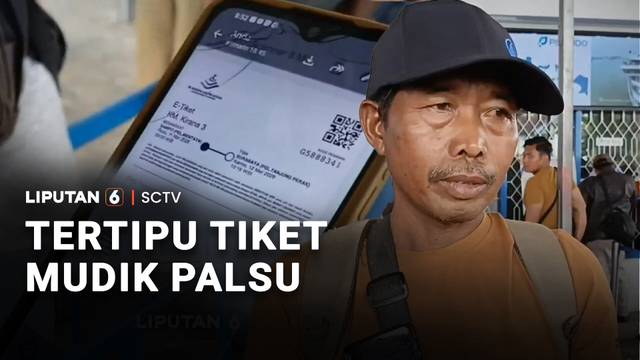 Tertipu Tiket Mudik Palsu | Liputan 6