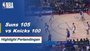 NBA | Cuplikan Pertandingan : Suns 105 VS Knicks 100 | Summer League 2019