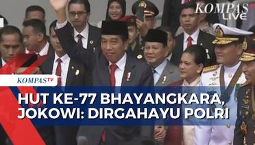 Presiden Jokowi Jadi Inspektur Upacara HUT ke-77 Bhayangkara