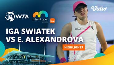 Iga Swiatek vs Ekaterina Alexandrova - Highlights | WTA Miami Open 2024
