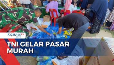 TNI Gelar Pasar Murah Dan Baksos
