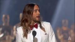 Jared Leto winning Best Supporting Actor