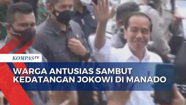 Kunjungan Presiden Joko Widodo ke Kota Manado Disambut Antusias oleh Warga!