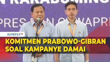 Isi Komitmen Prabowo-Gibran soal Kampanye Damai untuk Pemilu 2024 di Rakornas Gakkumdu