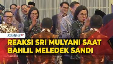 Reaksi Sri Mulyani saat Bahlil Lempar Candaan ke Sandiaga Uno