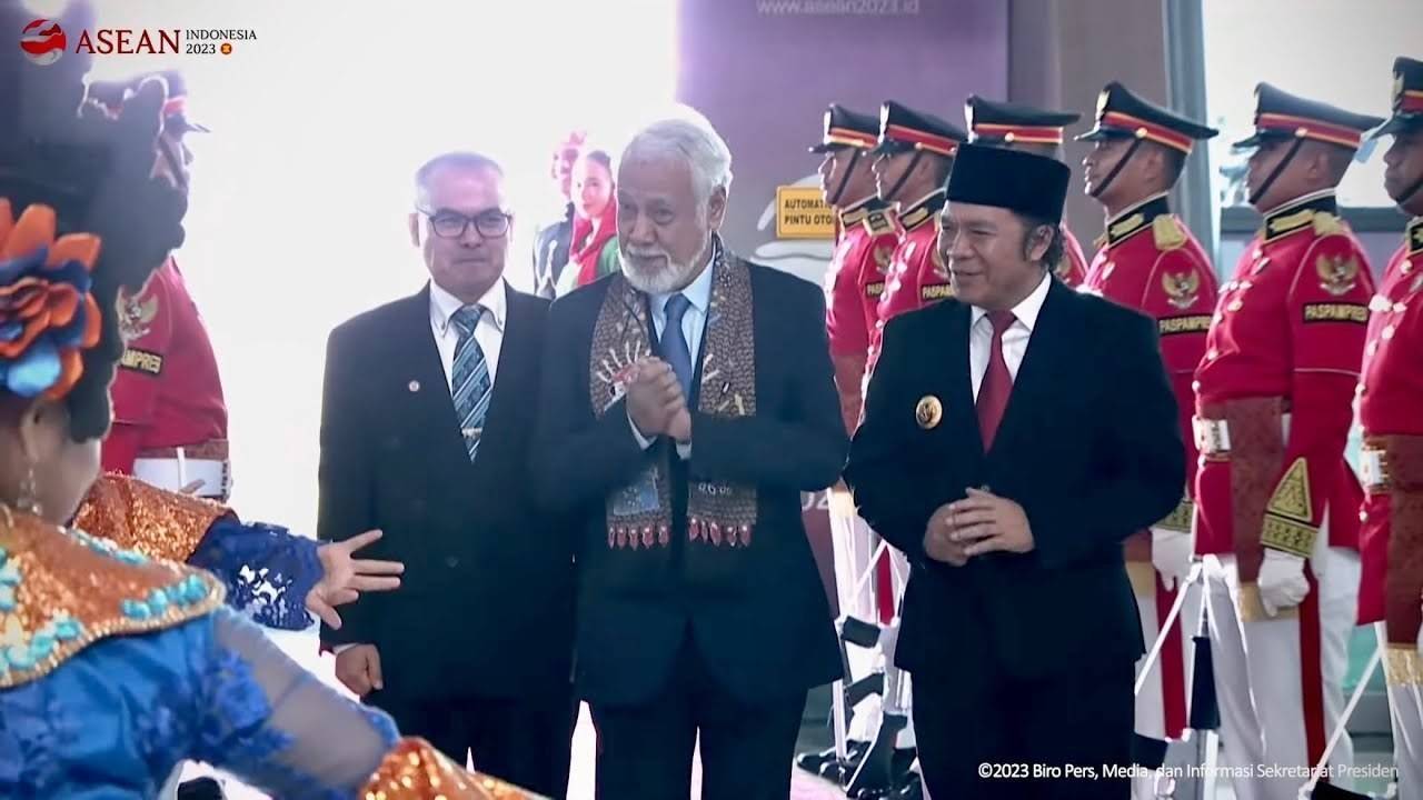 Kedatangan PM Timor-Leste Xanana Gusmao di Bandara Internasional