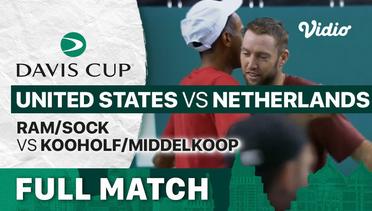 Full Match | Grup D: United States vs Netherlands | Ram/Sock vs Kooholf/Middelkoop | Davis Cup 2022