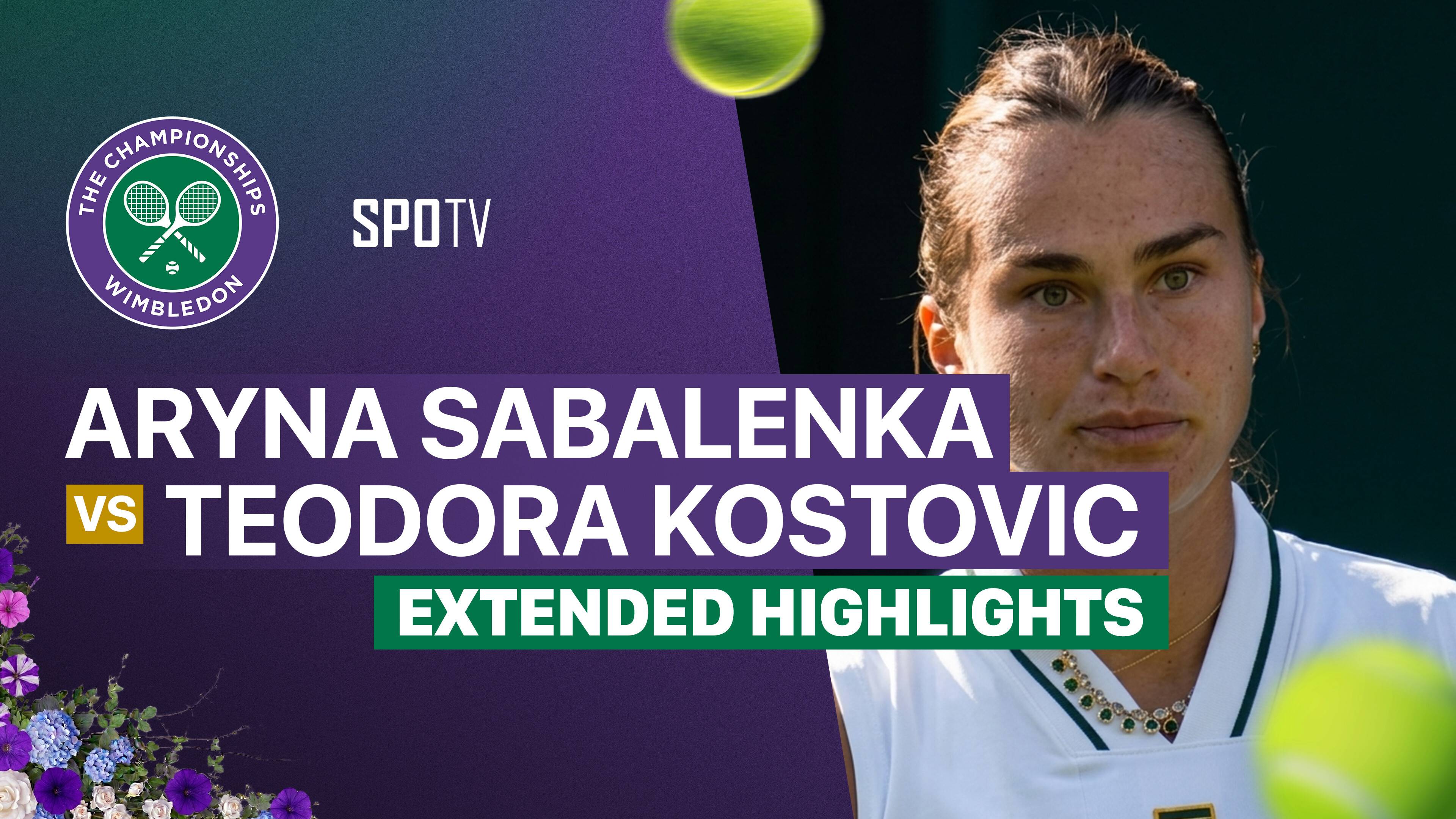 Aryna Sabalenka vs Teodora Kostovic - Ladies's Singles First Round | Wimbledon 2026