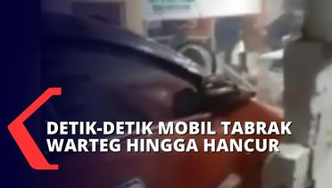 Panik Dikejar Warga Usai Tabrak Pengendara Motor, Pengemudi Mobil Terobos Warung Makan di Bekasi
