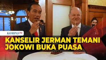 Jokowi Buka Puasa Bersama Kanselir Jerman Olaf Scholz, Santap Buah Kurma!
