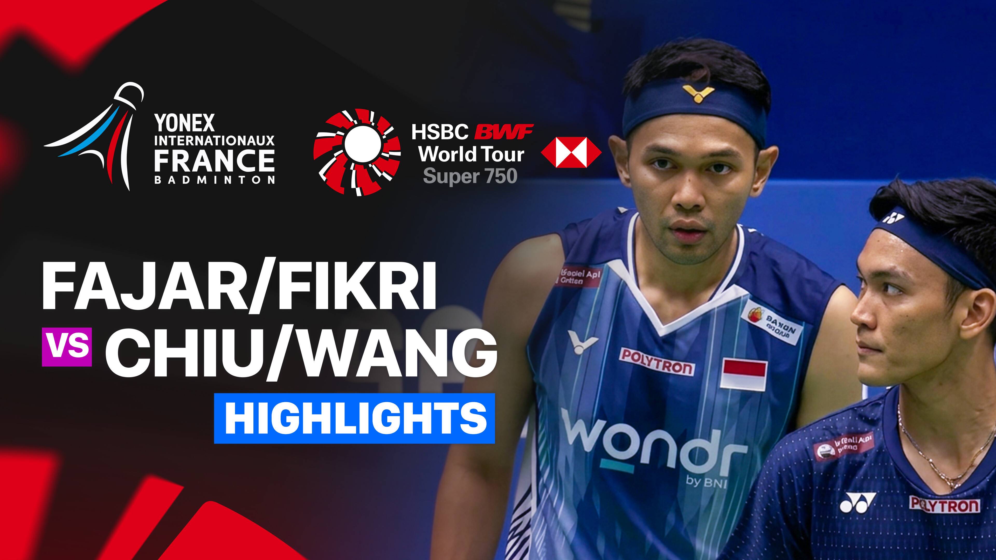 Fajar Alfian/Muhammad Shohibul Fikri (INA) vs Chiu Hsiang Chieh/Wang Chi-Lin (TPE) - Men's Doubles Round of 32 | YONEX French Open 2026