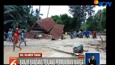 Rumah Warga di Kabupaten Sigi Sulteng Ambruk Diterjang Banjir - Liputan 6 Siang